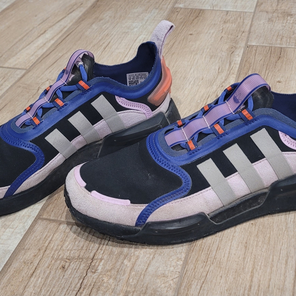 Stylish Black and Purple Sneakers